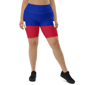 Haiti flag Biker Shorts