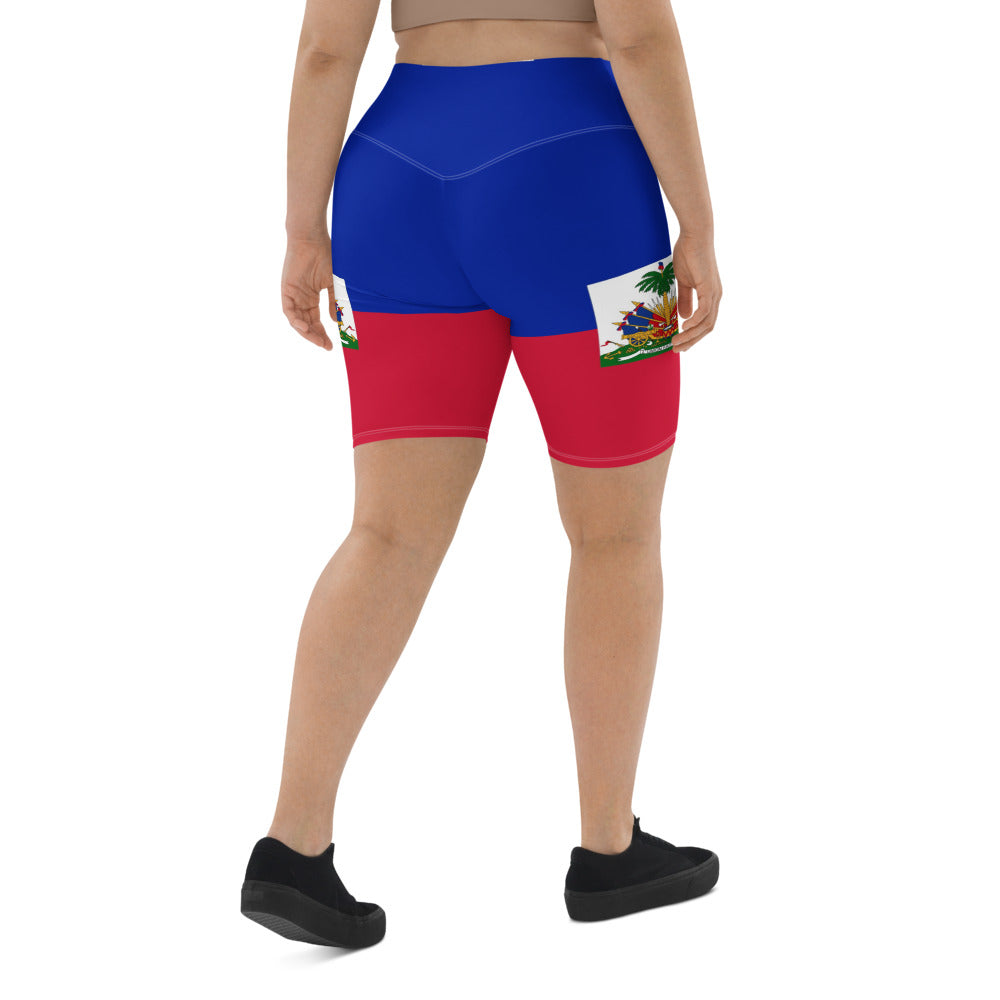 Haiti flag Biker Shorts