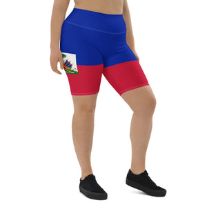 Haiti flag Biker Shorts