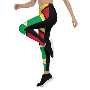 Guyana flag colors Leggings