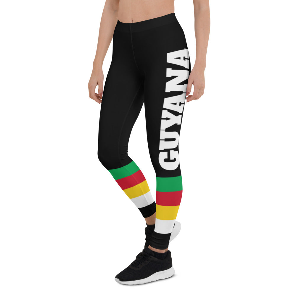 Guyana flag colors Leggings