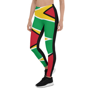 Guyana flag colors Leggings