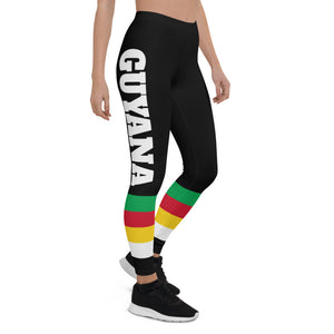 Guyana flag colors Leggings