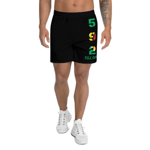 Guyana 592 Men's Athletic Long Shorts - ROOTED BRAND 