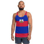 Haiti flag Unisex Tank Top