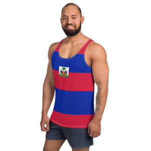 Haiti flag Unisex Tank Top