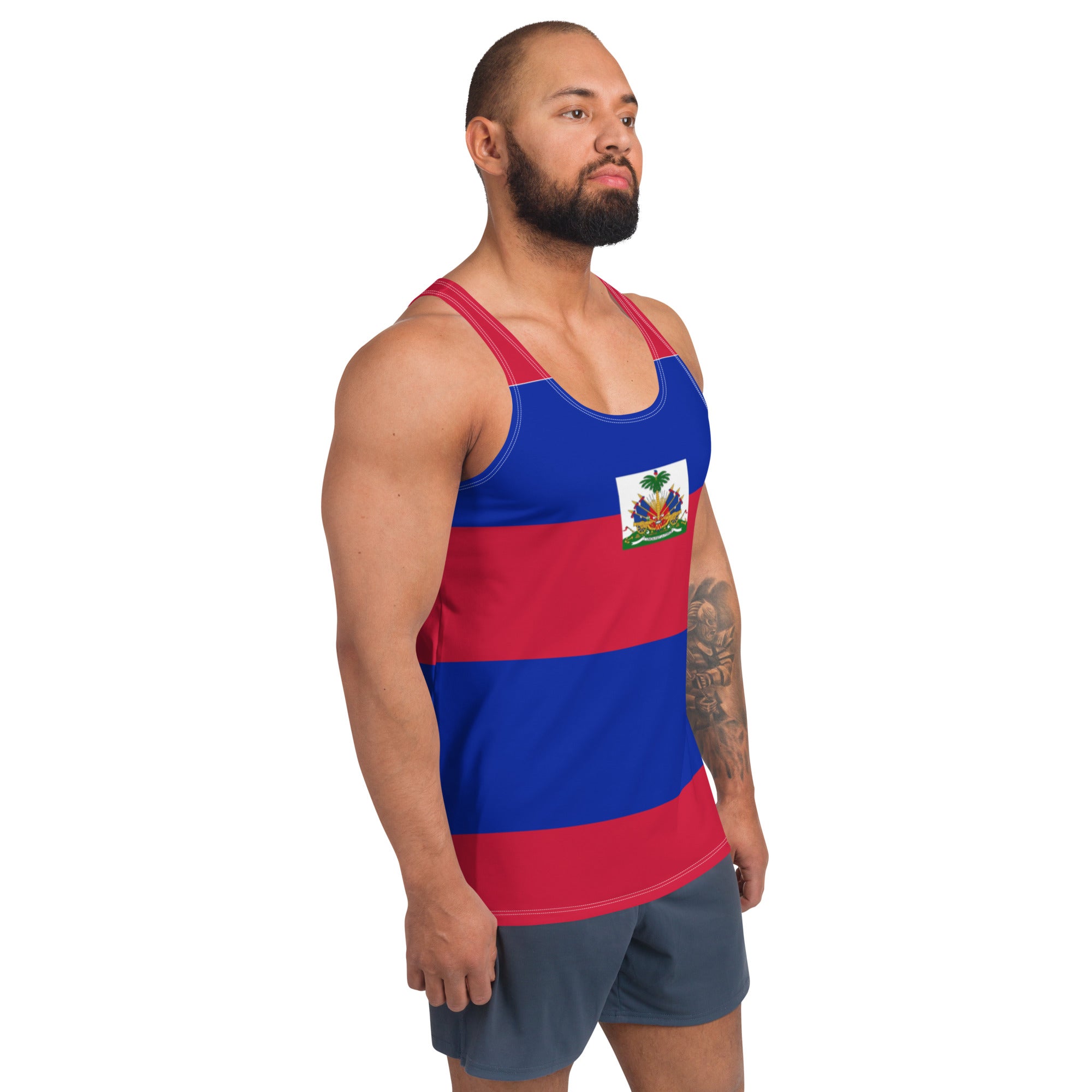 Haiti flag Unisex Tank Top