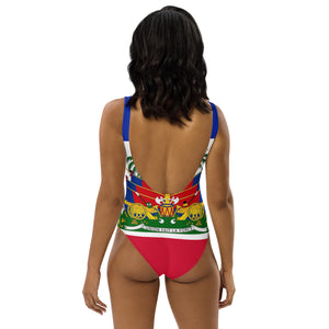 Haiti flag One-Piece Swimsuit