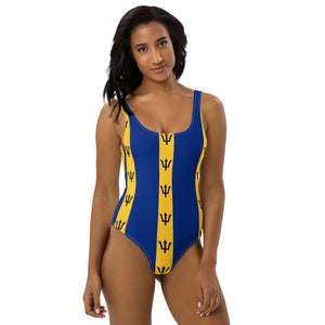 Barbados flag One-Piece Swimsuit