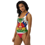 Haiti flag One-Piece Swimsuit