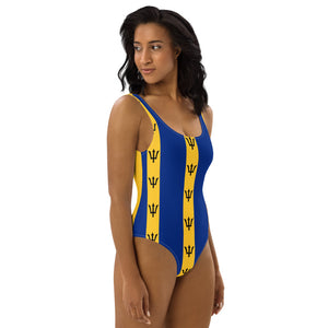 Barbados flag One-Piece Swimsuit