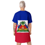 Haiti flag T-shirt dress