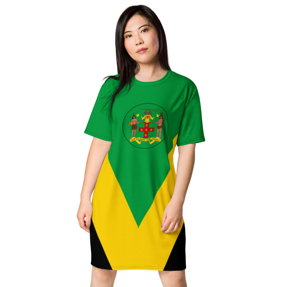 Jamaica flag T-shirt dress