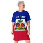 Haiti flag T-shirt dress