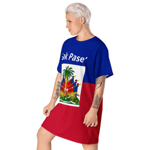 Haiti flag T-shirt dress