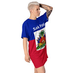 Haiti flag T-shirt dress