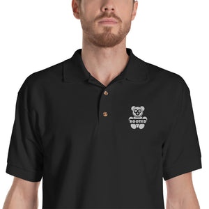 Rooted Brand Embroidered Polo Shirt