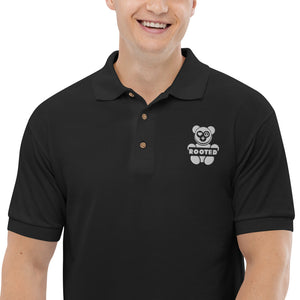 Rooted Brand Embroidered Polo Shirt