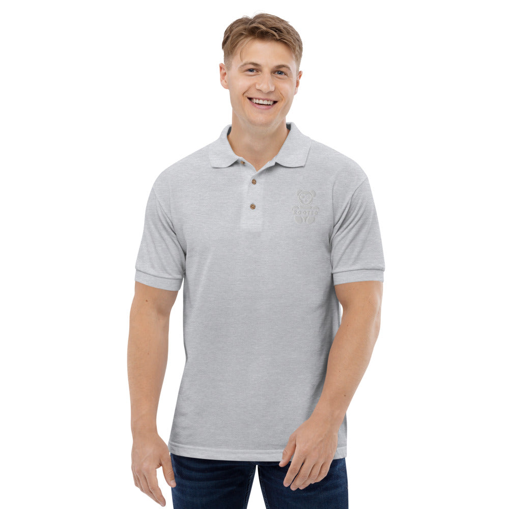 Rooted Brand Embroidered Polo Shirt