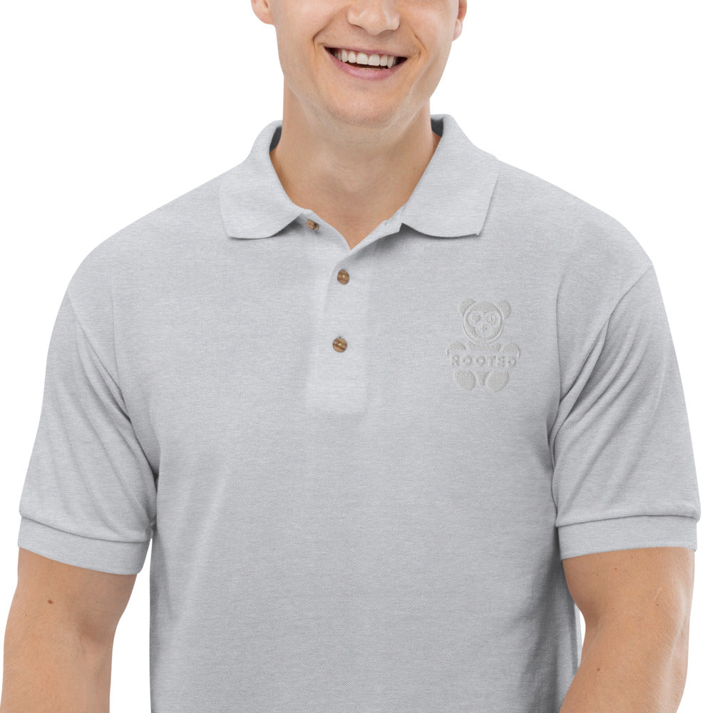 Rooted Brand Embroidered Polo Shirt