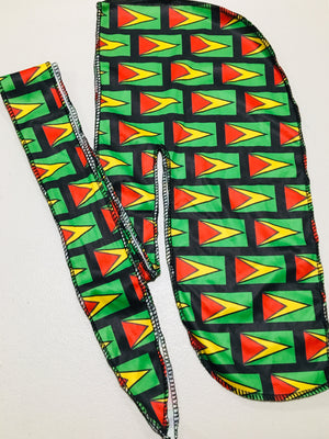 Guyana flag durag - ROOTED BRAND 