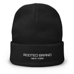 Rooted Embroidered Beanie