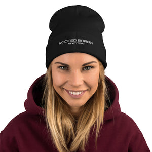 Rooted Embroidered Beanie