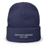 Rooted Embroidered Beanie