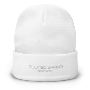 Rooted Embroidered Beanie