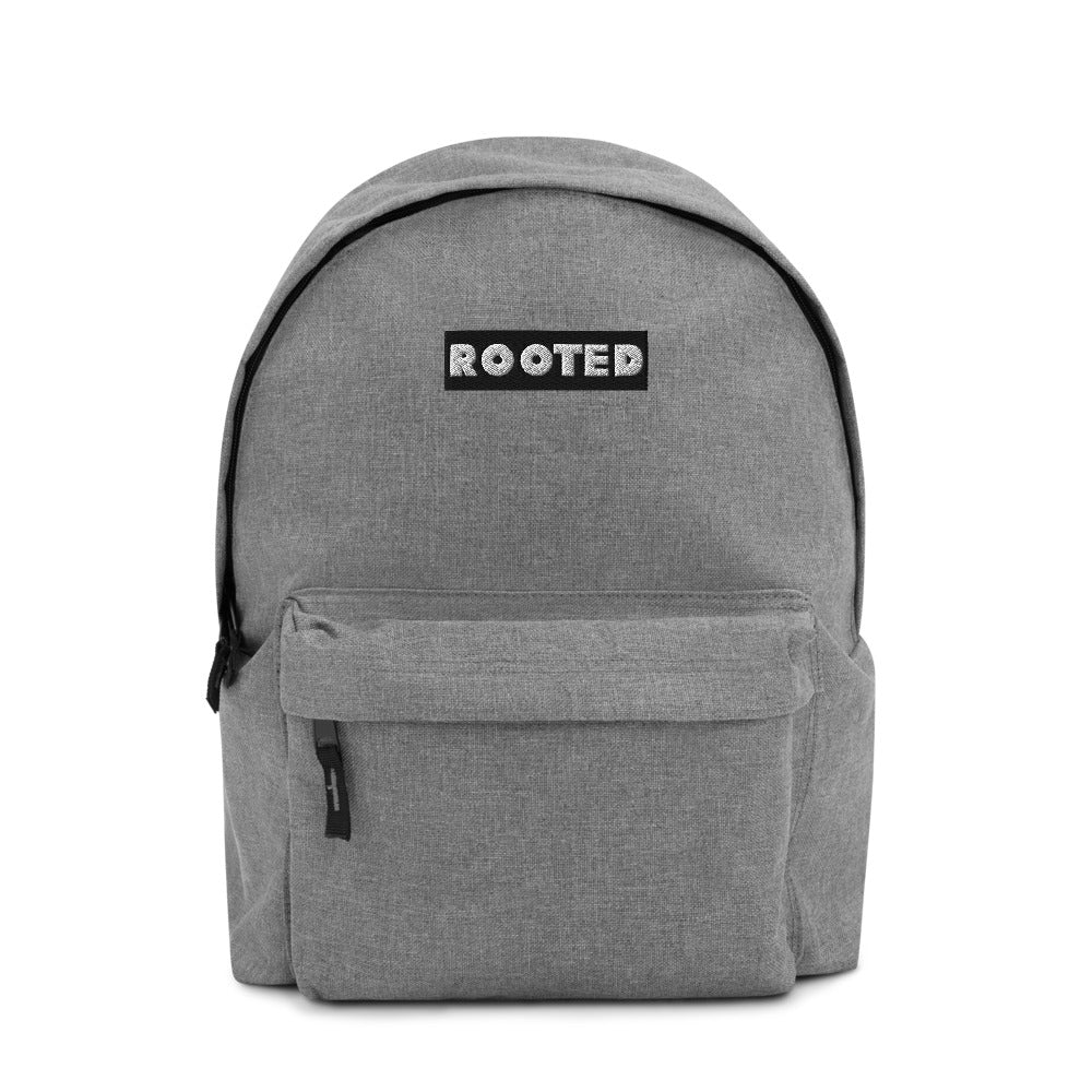 Rooted Brand Signature Embroidered Backpack - ROOTED BRAND 