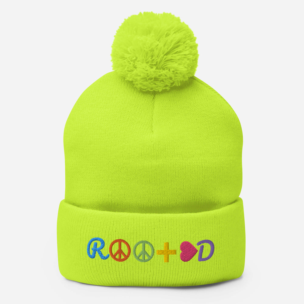 Pom Pom Knit Cap - ROOTED BRAND 