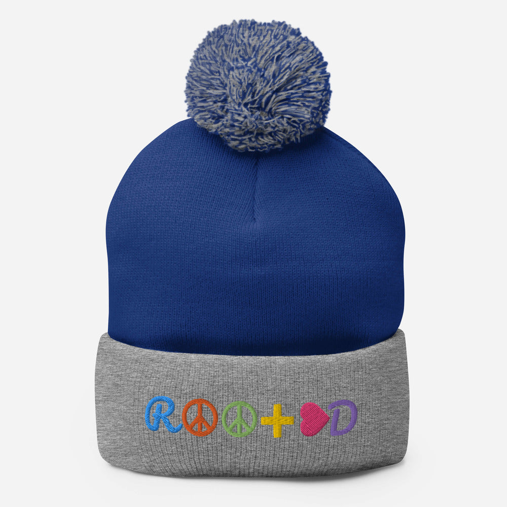 Pom Pom Knit Cap - ROOTED BRAND 