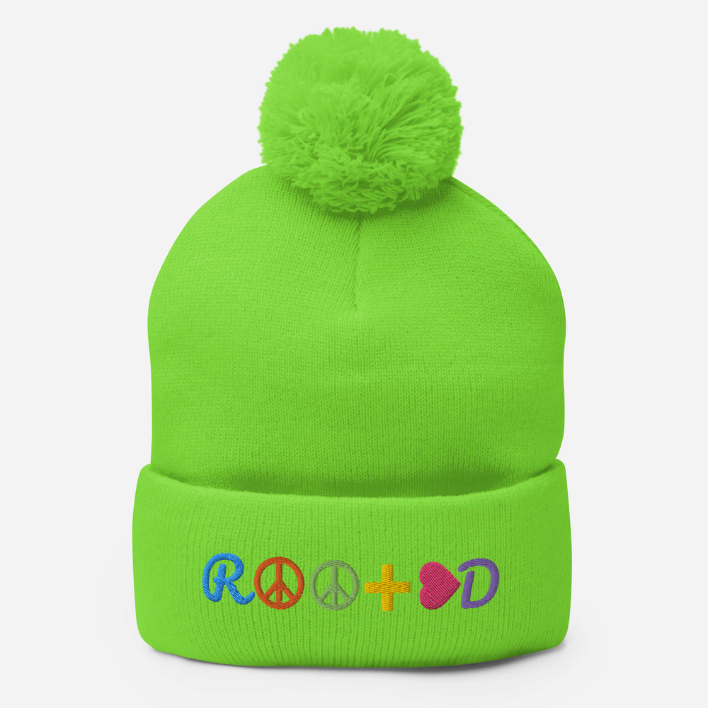 Pom Pom Knit Cap - ROOTED BRAND 