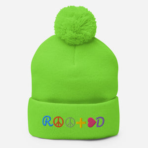 Pom Pom Knit Cap - ROOTED BRAND 