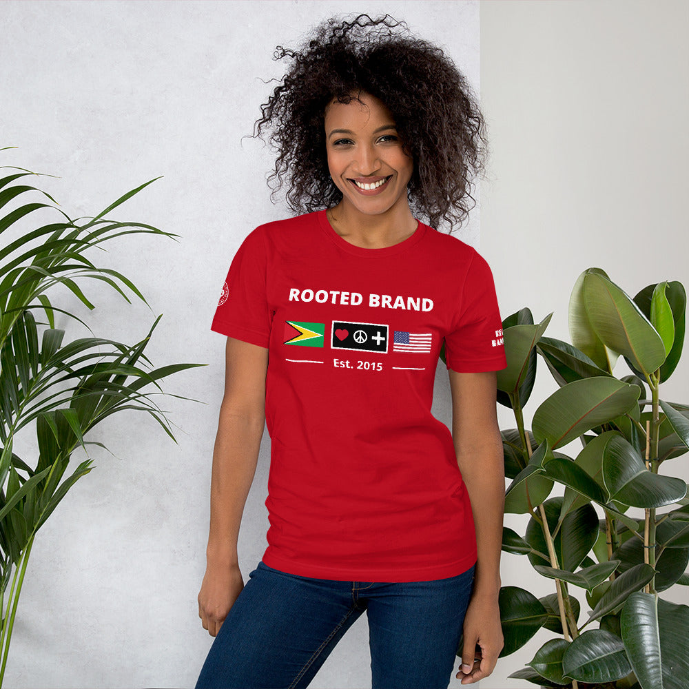 Guyana Short-Sleeve Unisex T-Shirt - ROOTED BRAND 