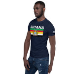 Guyana flag Short-Sleeve Unisex T-Shirt - ROOTED BRAND 