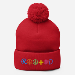 Pom Pom Knit Cap - ROOTED BRAND 