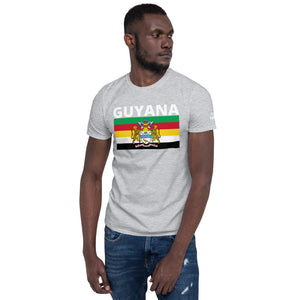 Guyana flag Short-Sleeve Unisex T-Shirt - ROOTED BRAND 