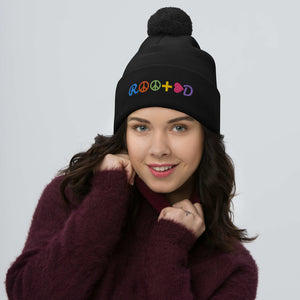 Pom Pom Knit Cap - ROOTED BRAND 