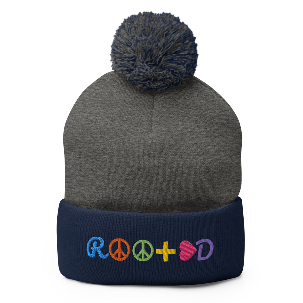 Pom Pom Knit Cap - ROOTED BRAND 