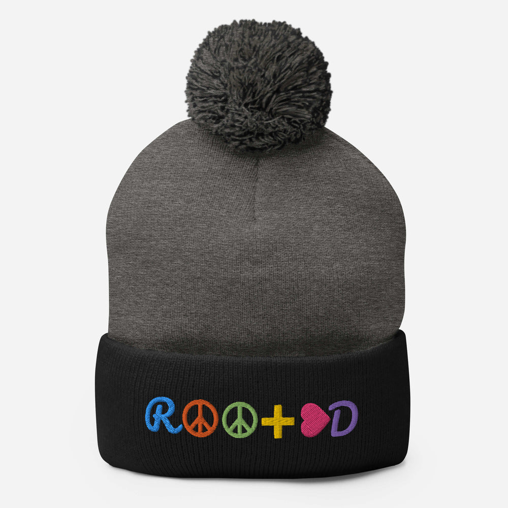 Pom Pom Knit Cap - ROOTED BRAND 