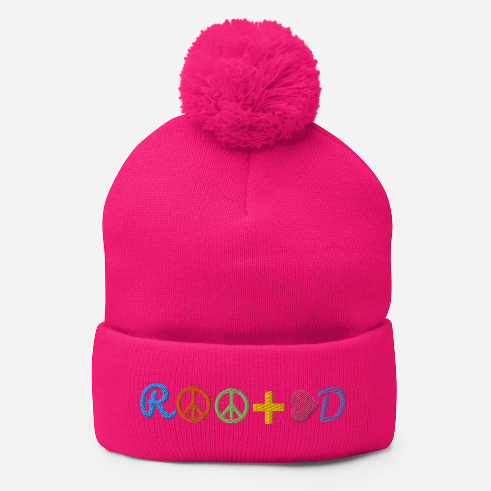 Pom Pom Knit Cap - ROOTED BRAND 