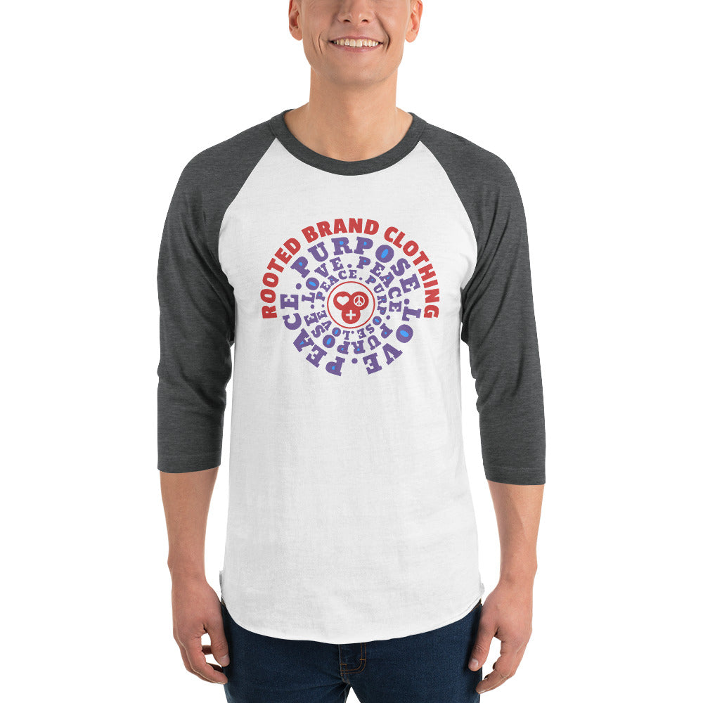 3/4 sleeve raglan shirt