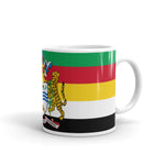 White glossy mug