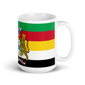 White glossy mug